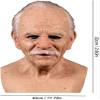Demasko Halloween Realistic Old Man Wrinkle Full Head Mask Halloween Masquerade Party Props (E) view 3