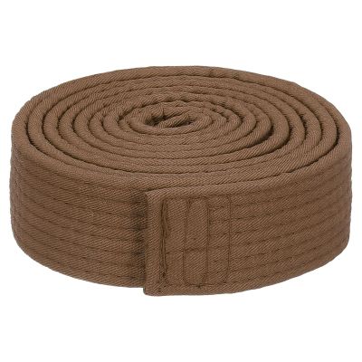 PATIKIL Judo Colored Ranking Belt 1.5" x6.5Ft 2.0m, Polyester Martial Arts Judo Karate Belt for Coach Teaching Practice, Brown