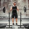 HomGarden Adjustable Squat Rack for Bench Press and Shoulder Press, 41 to 66 Inch Height, 550LBS Capacity Home Gym Equipment with Safety Arms, for Squats, Lunges, Olympic Barbell Training view 1