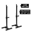 HomGarden Adjustable Squat Rack for Bench Press and Shoulder Press, 41 to 66 Inch Height, 550LBS Capacity Home Gym Equipment with Safety Arms, for Squats, Lunges, Olympic Barbell Training view 4