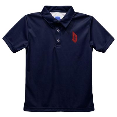 Vive La Fete Duquesne University Polo Shirts for Boys 100% Polyester - Embroidered Navy Short Sleeve Polo Boys Shirt