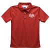 The University of New Mexico Polo Shirts for Boys 100% Polyester - Embroidered Red Short Sleeve Polo Boys Shirt view 1
