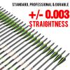 sanlida 24 PCs, 100% Pure Carbon, 0.003'' Straightness, Dragon 9 Flagship 24T Carbon Hunting Arrows for Compound Bow, Professional Standard Hunting Arrows with Removable Tips (340 Spine) view 4