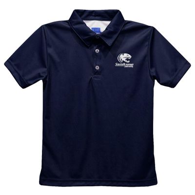 Vive La Fete University of South Alabama Polo Shirts for Boys 100% Polyester - Embroidered Navy Short Sleeve Polo Boys Shirt