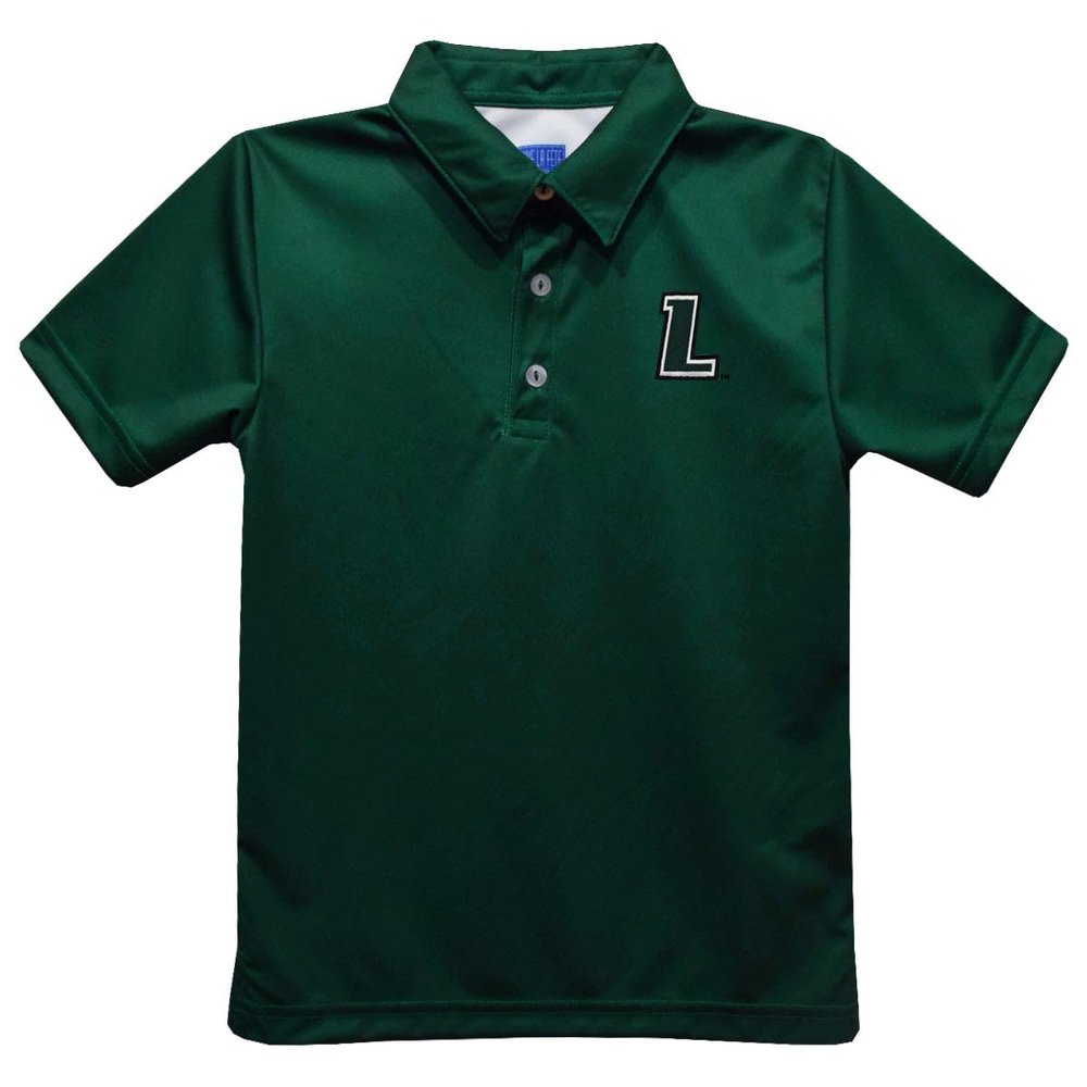 Vive La Fete Loyola University Maryland Polo Shirts for Boys 100% Polyester - Embroidered Green Short Sleeve Polo Boys Shirt