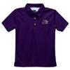 Western Carolina University Polo Shirts for Boys 100% Polyester - Embroidered Purple Short Sleeve Polo Boys Shirt view 1