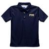 Vive La Fete Florida International University Polo Shirts for Boys 100% Polyester - Embroidered Navy Short Sleeve Polo Boys Shirt view 1