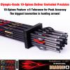 sanlida 24 PCs, 100% Pure Carbon, 0.001'' Straightness, Dragon 10 Flagship 24T Carbon Hunting Arrows for Compound Bow, Professional Standard Hunting Arrows with Removable Tips (470 Spine) view 3