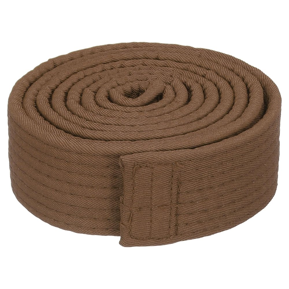 PATIKIL Judo Colored Ranking Belt 1.5" x5.9Ft 1.8m, Polyester Martial Arts Judo Karate Belt for Coach Teaching Practice, Brown