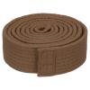 PATIKIL Judo Colored Ranking Belt 1.5" x5.9Ft 1.8m, Polyester Martial Arts Judo Karate Belt for Coach Teaching Practice, Brown view 1