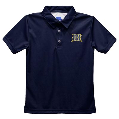 Vive La Fete Drexel University Polo Shirts for Boys 100% Polyester - Embroidered Navy Short Sleeve Polo Boys Shirt