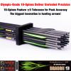 sanlida 24 PCs, 100% Pure Carbon, 0.003'' Straightness, Dragon 9 Flagship 24T Carbon Hunting Arrows for Compound Bow, Professional Standard Hunting Arrows with Removable Tips (450 Spine) view 3