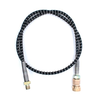 TUXING High Pressure Spring Filling Stations Refill Hose,with 8mm Quick Connector, M10*1 Female Connector Spring Hose for PCP/Automatic Hand Pump High Pressure Air Pump and for Compressor