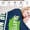 Personalized Football Throw Blanket -Add Name and Number -Gifts for Fans -Decorative for Bedroom Living Room,50" x 40",60" x 50",80" x 60" view 4