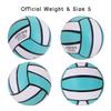 JSNING Teal Mint Volleyball,Soft Touch,Volley lite for Outdoor Indoor Beach Game,Official Size 5,Minimalist Design view 2