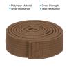 PATIKIL Judo Colored Ranking Belt 1.5" x7.2Ft 2.2m, Polyester Martial Arts Judo Karate Belt for Coach Teaching Practice, Brown view 3