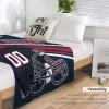 Personalized Football Throw Blanket -Add Name and Number -Gifts for Fans -Decorative for Bedroom Living Room,50" x 40",60" x 50",80" x 60" view 3