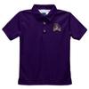 East Carolina Pirates Polo Shirts for Boys 100% Polyester - Embroidered Purple Short Sleeve Polo Boys Shirt view 1