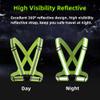 YUNLOVXEE Reflective Strap Safety Vest Gear - 2-10 Pack Adjustable High Visible Reflective Running Gear for Women Men Night (Red x10) view 4