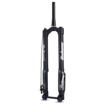 ZECHAO Mountain Bike Suspension Forks,26/27.5/29in 140mm Travel Inverted Fork Aluminum Alloy 1-1/2" Air Supension Front Fork Outdoor (Color : Remote Lock, Size : 27.5inch)