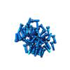 NORAZE Ultralight 0.5g/PC Bicycle Spoke Blue Nipples14G Gauge 2.0 14mm HighStrength Aluminum Alloy Round Head MTB Road Bike (Color : Blue, Size : 80PCS_14MM) view 1