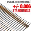 sanlida 24 PCs, 100% Pure Carbon Arrows, 0.006'' Straightness, Dragon 8 Flagship 24T Carbon Hunting Arrow for Compound Bow, Professional Standard Hunting Arrows with Removable Tips (320 Spine) view 4