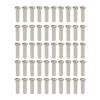 NORAZE 50PCS Brass Spoke Nipple 14G 13G 12G Mountain Road Bicycles Wheel E-Bike Scooter Bike Spoke Cap Brass Bike Part (Size : 14G Silver 16mm) view 1