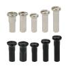 NORAZE 50PCS Brass Spoke Nipple 14G 13G 12G Mountain Road Bicycles Wheel E-Bike Scooter Bike Spoke Cap Brass Bike Part (Size : 14G Silver 16mm) view 3