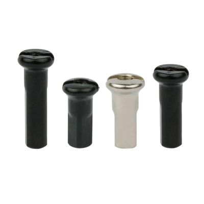 NORAZE 20/50PCS Brass Spoke Nipples 14G 13G 12G MTB Road Bicycle E-Bike Scooter Rim Caps Nuts Copper Parts Coated (Size : 13G 13mm Black 20PC)