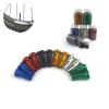 NORAZE 60Pcs MTB Bike Spoke Caps 14mm Metal Cycling Spokes Bike Nipples (Color : Red, Size : 14mm) view 4