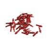 NORAZE Bicycle Nipples 14G 14.4mm 16mm 18mm Aluminum Alloy Or Brass Black Red Silver for Mountain Or Road Bike Wheel Spokes (Size : Red 16mm 64pcs Alloy) view 1