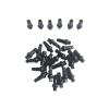 NORAZE Bicycle Nipples 14G 14.4mm 16mm 18mm Aluminum Alloy Or Brass Black Red Silver for Mountain Or Road Bike Wheel Spokes (Size : Red 16mm 64pcs Alloy) view 2