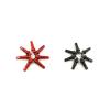 NORAZE Brass/Aluminum Alloy Nipples 14G Black/Red Double Square High Strength 14.4mm 16mm 18mm MTB Road Bike Spoke Parts (Size : Red Brass14mm 60pcs) view 4