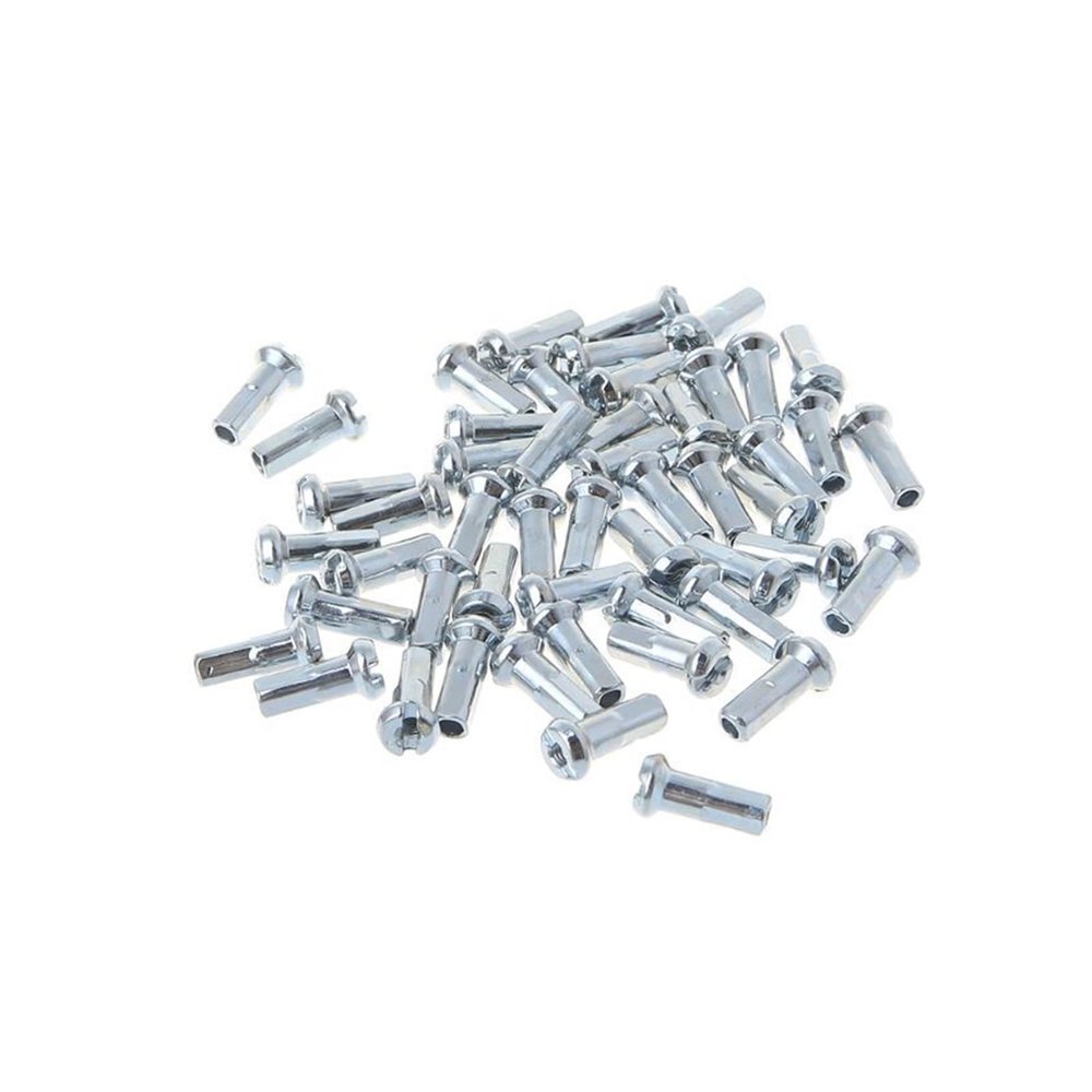 NORAZE 50 Pcs Bicycle Spoke Cap 14G 12mm Steel Metal Cover Bike Parts Fixed Gear Folding Bikes Universal