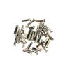 NORAZE Spoke Nipple Brass 2.0mm 14G 16MM Silver (Color : Silver, Size : 28 PCS_16MM) view 1