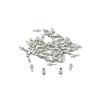 NORAZE Double Square Bicycle Nipples Aluminum Alloy 14MM Silver Head 14G Road Bike Spoke (Color : Silver, Size : 14mm 100pcs) view 1