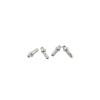 NORAZE Double Square Bicycle Nipples Aluminum Alloy 14MM Silver Head 14G Road Bike Spoke (Color : Silver, Size : 14mm 100pcs) view 2