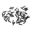 NORAZE Aluminum Alloy Bike Nipples 14.4mm 16mm 18mm 14G 2.0 Spokes 3.2mm Double Square Head Black Red Bicycle Parts (Color : Black, Size : 50PCS_16MM) view 1
