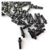 NORAZE Aluminum Alloy Bike Nipples 14.4mm 16mm 18mm 14G 2.0 Spokes 3.2mm Double Square Head Black Red Bicycle Parts (Color : Black, Size : 50PCS_16MM) view 2