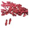 NORAZE Aluminum Alloy Bike Nipples 14.4mm 16mm 18mm 14G 2.0 Spokes 3.2mm Double Square Head Black Red Bicycle Parts (Color : Black, Size : 50PCS_16MM) view 3