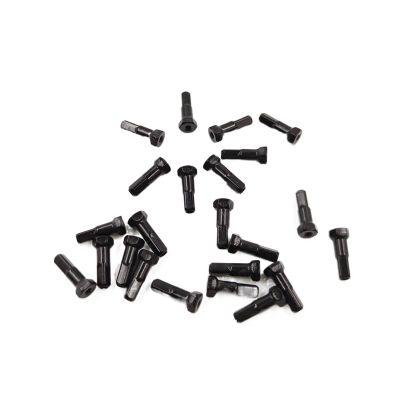 NORAZE Hexagon Bicycle Nipples 14G Gauge Aluminum Alloy 14mm Black High Strength for MTB Road Bike Spokes (Color : Black, Size : 100PCS_14MM)