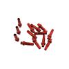 NORAZE Bicycle Nipples 14.4mm 16mm 18mm Red Aluminum Alloy Double Square Head 14G Bike Spoke Nipple (Color : Anodized Red, Size : 18mm 30pcs) view 3