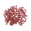 NORAZE 60Pcs MTB Bike Spoke 14mm Metal Cap Cycling Spokes Cap Bike Nipples (Color : Red, Size : 14mm) view 1