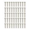 NORAZE 50PCS Brass Spoke Nipple 14G 13G 12G Mountain Road Bicycles Wheel E-Bike Scooter Bike Spoke Cap Brass Bike Part Coated (Size : 14G Silver 16mm) view 1
