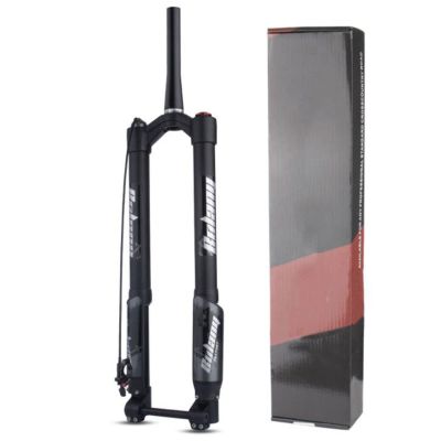 ZECHAO Air Mountain Bike Suspension Fork,1-1/2" Aluminum Alloy Stroke 140mm 15 * 110mm Axle Inverted Fork with Rebound Adjust Outdoor (Color : Remote Lock, Size : 29inch)
