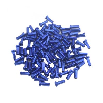 NORAZE 60Pcs MTB Bike Road Bicycle Nipples 14G 14mm 2.0mm Colorful Spokes Nipple Bike Spoke Caps (Color : Blue, Size : 14mm)