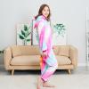 NewPlush Unisex Unicorn Costumes Pyjamas, Adult Women Men Animal Cosplay Onesie (Galaxy Love,Small) view 2
