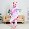 NewPlush Unisex Unicorn Costumes Pyjamas, Adult Women Men Animal Cosplay Onesie (Galaxy Love,Small) view 4
