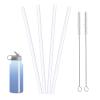 ZARZAVT 4-Pack Replacement Straws with Brush | 8mm BPA-Free Plastic Straws for Hydro Flask Straw Lid | Leakproof & Durable Fit(Not for Stanley/Narrow Mouth) view 1