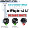 ZARZAVT 4-Pack Replacement Straws with Brush | 8mm BPA-Free Plastic Straws for Hydro Flask Straw Lid | Leakproof & Durable Fit(Not for Stanley/Narrow Mouth) view 4